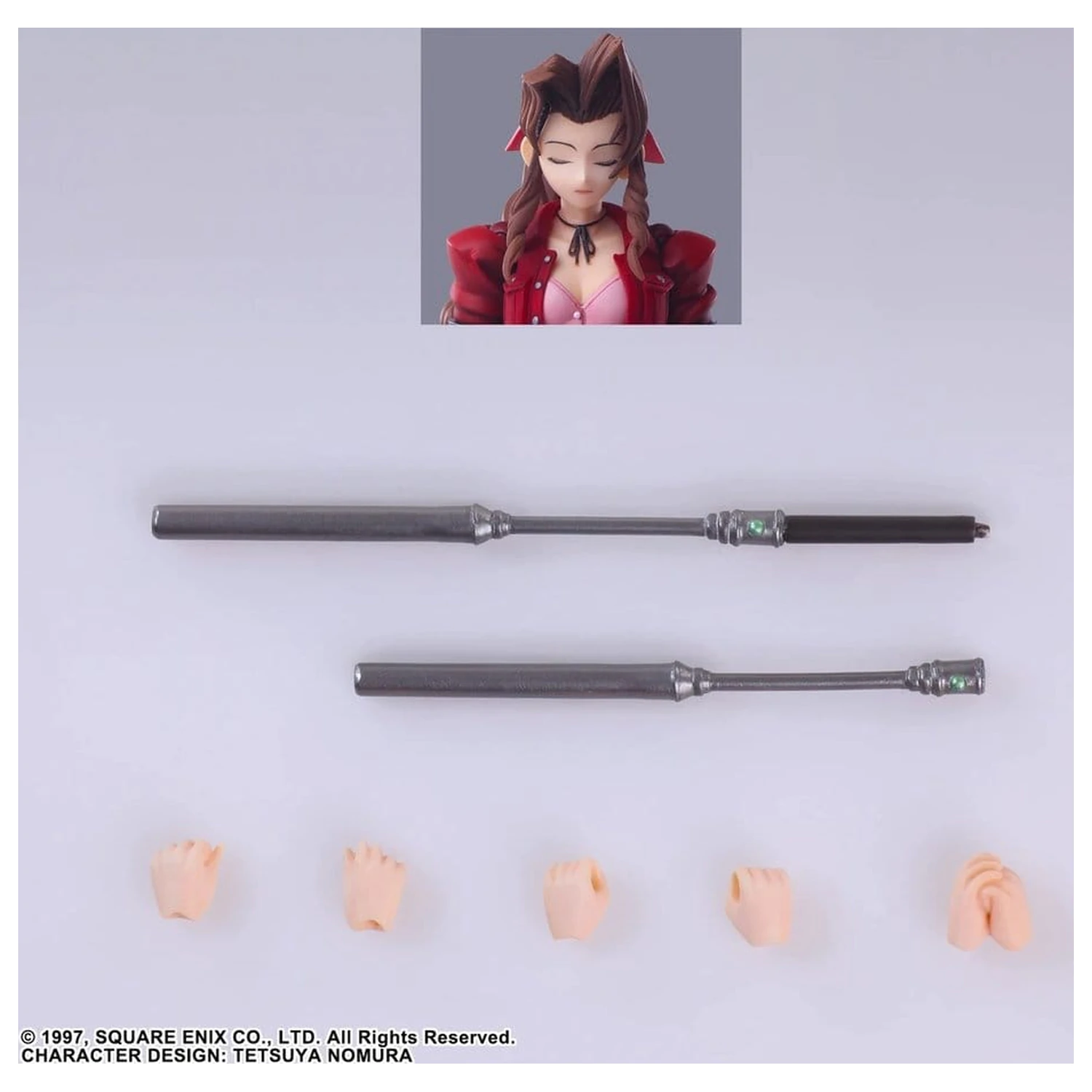 Final Fantasy VII Bring Arts Action Figure Aerith Gainsborough Digital Plus Edition 14 cm product photo