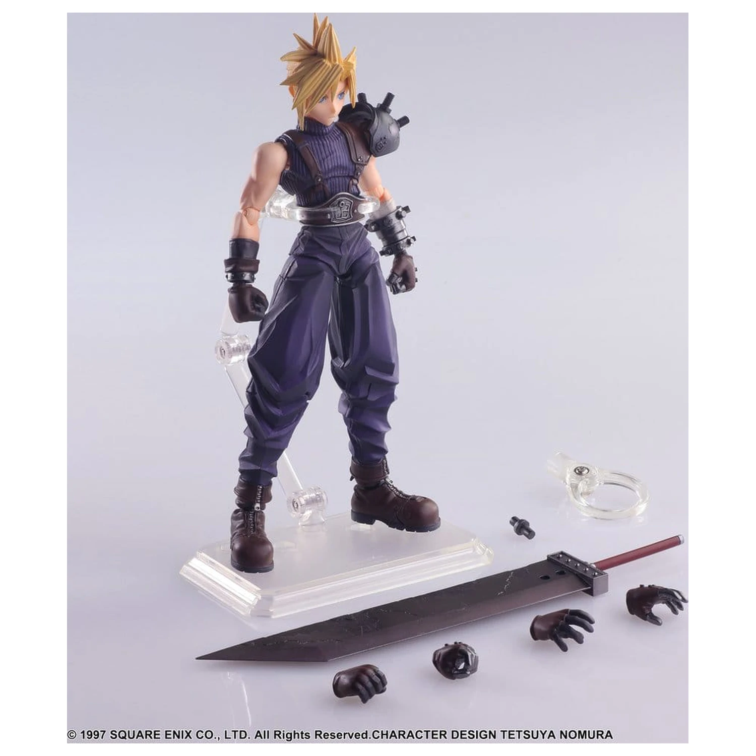 Final Fantasy VII Bring Arts Action Figure Cloud Strife Digital Plus Edition 15 cm product photo