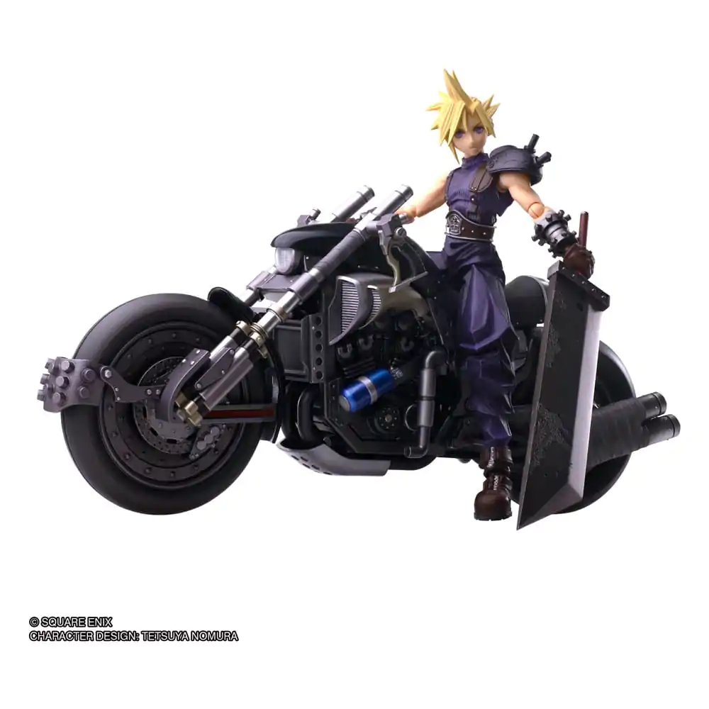 Final Fantasy VII Bring Arts Action Figure and vehicle Cloud Strife & Hardy-Daytona 15 cm termékfotó