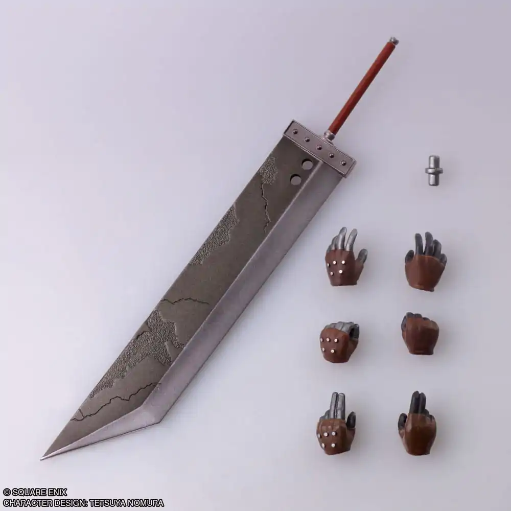 Final Fantasy VII Bring Arts Action Figure and vehicle Cloud Strife & Hardy-Daytona 15 cm termékfotó