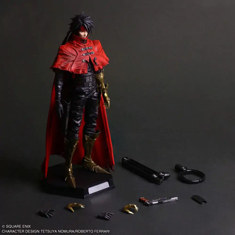 Final Fantasy VII Rebirth Play Arts Kai Action Figure Vincent Valentine 28 cm termékfotó