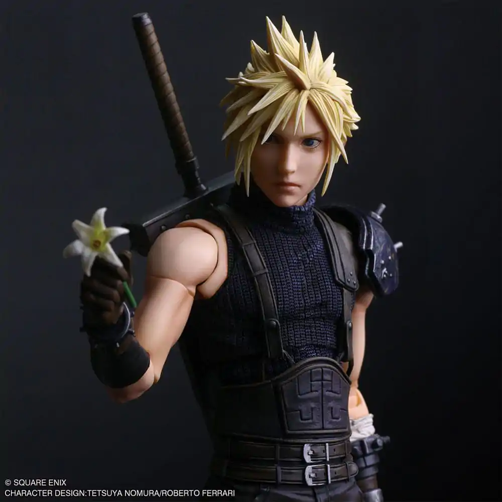 Final Fantasy VII Rebirth Play Arts Shin Action Figure Cloud Strife 27 cm   product photo