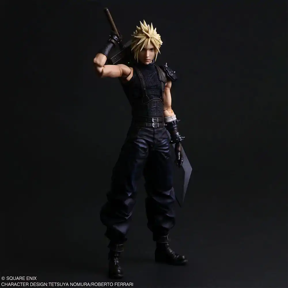 Final Fantasy VII Rebirth Play Arts Shin Action Figure Cloud Strife 27 cm   product photo