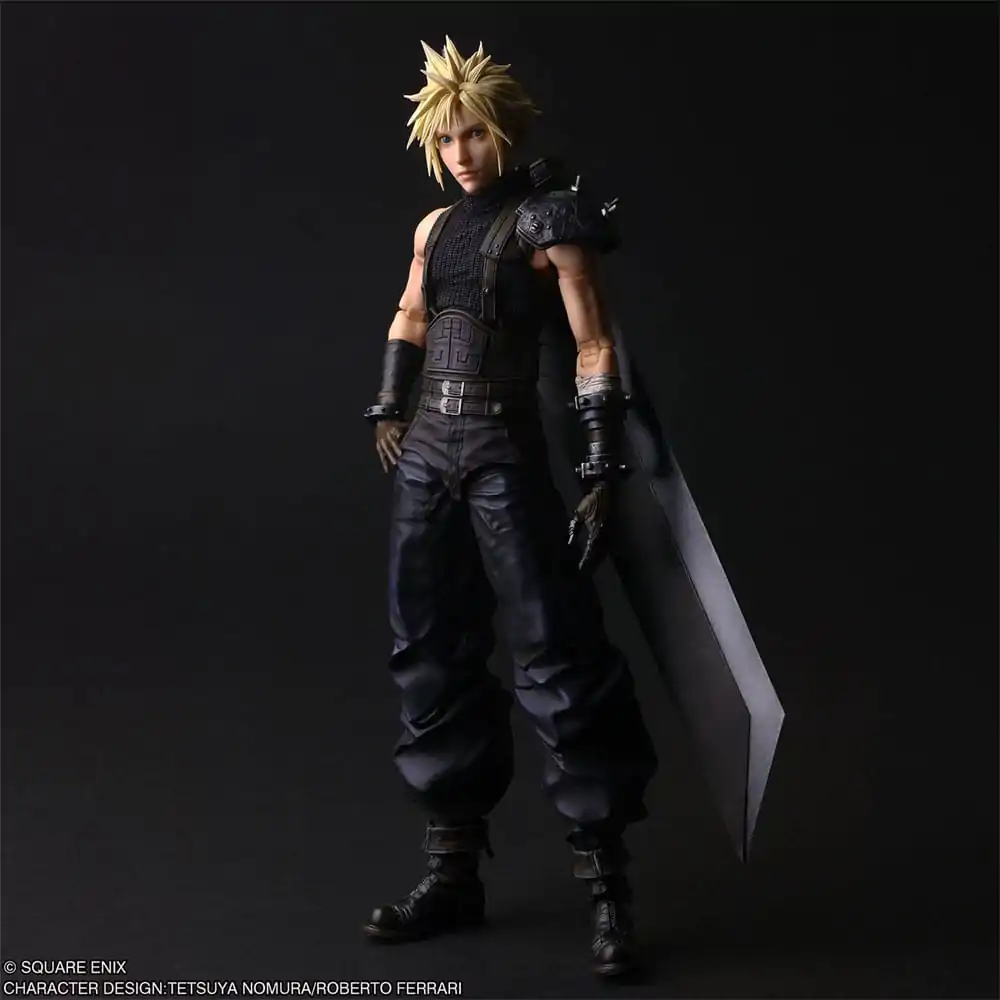 Final Fantasy VII Rebirth Play Arts Shin Action Figure Cloud Strife 27 cm   product photo