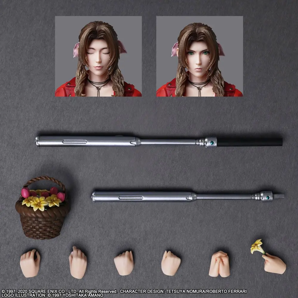Final Fantasy VII Remake Play Arts Kai Action Figure Aerith Gainsborough 25 cm product photo