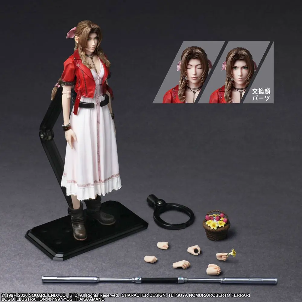Final Fantasy VII Remake Play Arts Kai Action Figure Aerith Gainsborough 25 cm product photo