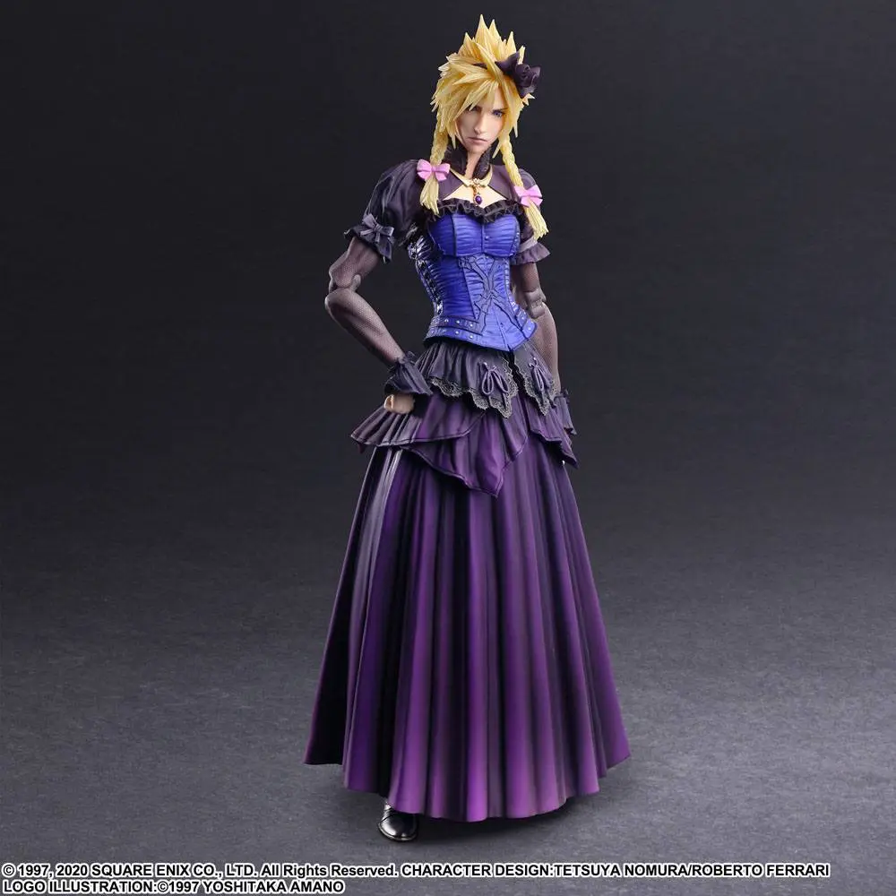 Final Fantasy VII Remake Play Arts Kai Action Figure Cloud Strife Dress Ver. 28 cm termékfotó