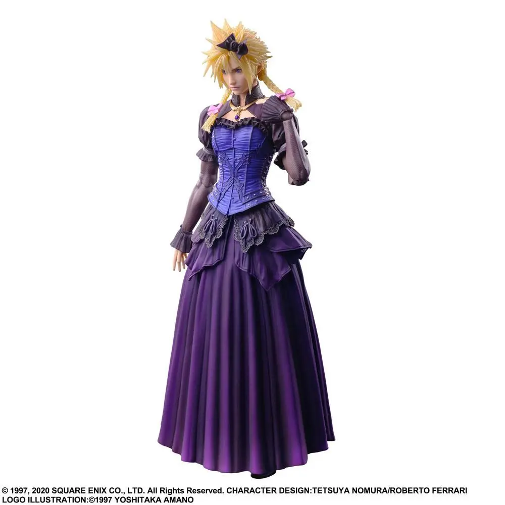 Final Fantasy VII Remake Play Arts Kai Action Figure Cloud Strife Dress Ver. 28 cm product photo