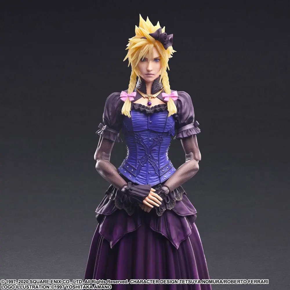 Final Fantasy VII Remake Play Arts Kai Action Figure Cloud Strife Dress Ver. 28 cm termékfotó