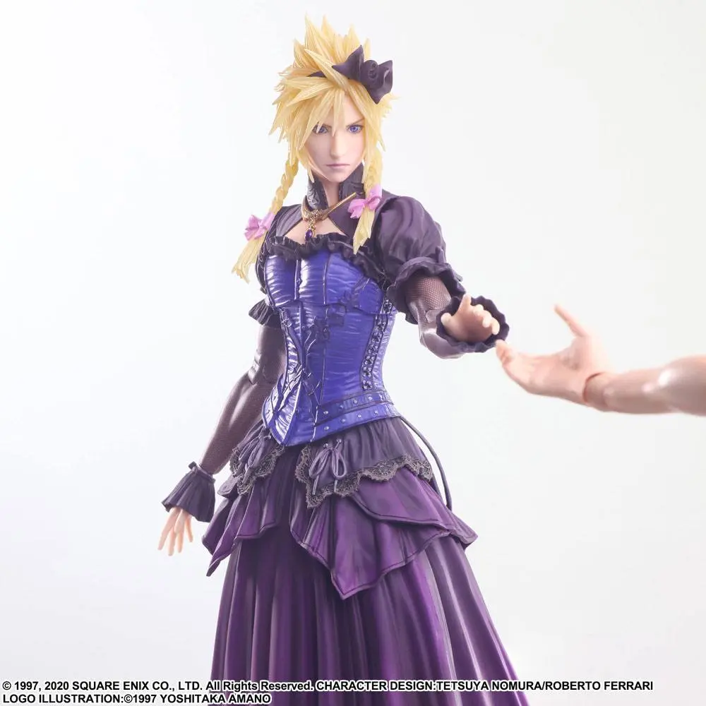 Final Fantasy VII Remake Play Arts Kai Action Figure Cloud Strife Dress Ver. 28 cm termékfotó