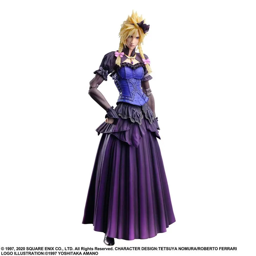 Final Fantasy VII Remake Play Arts Kai Action Figure Cloud Strife Dress Ver. 28 cm termékfotó