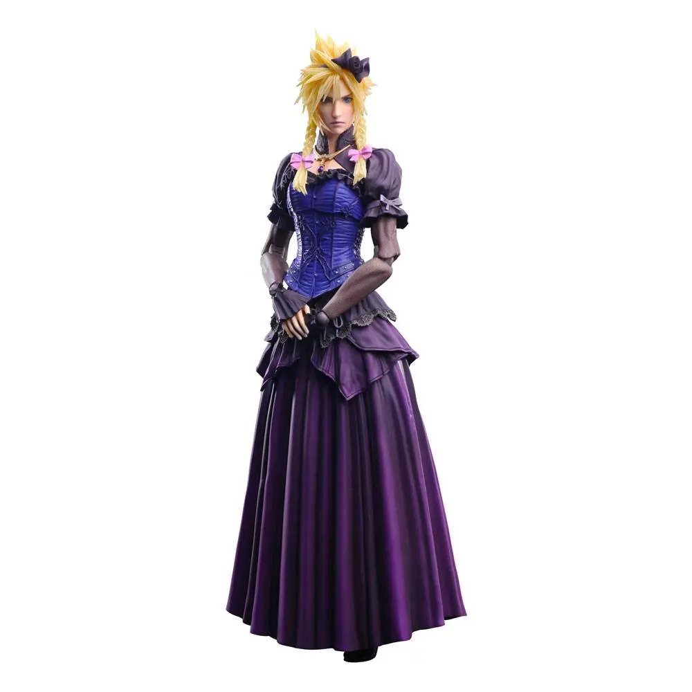 Final Fantasy VII Remake Play Arts Kai Action Figure Cloud Strife Dress Ver. 28 cm product photo