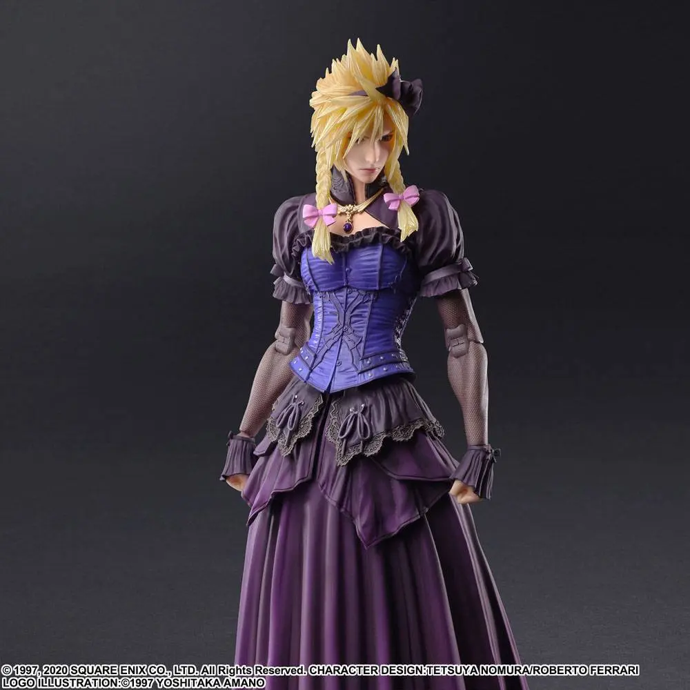 Final Fantasy VII Remake Play Arts Kai Action Figure Cloud Strife Dress Ver. 28 cm termékfotó