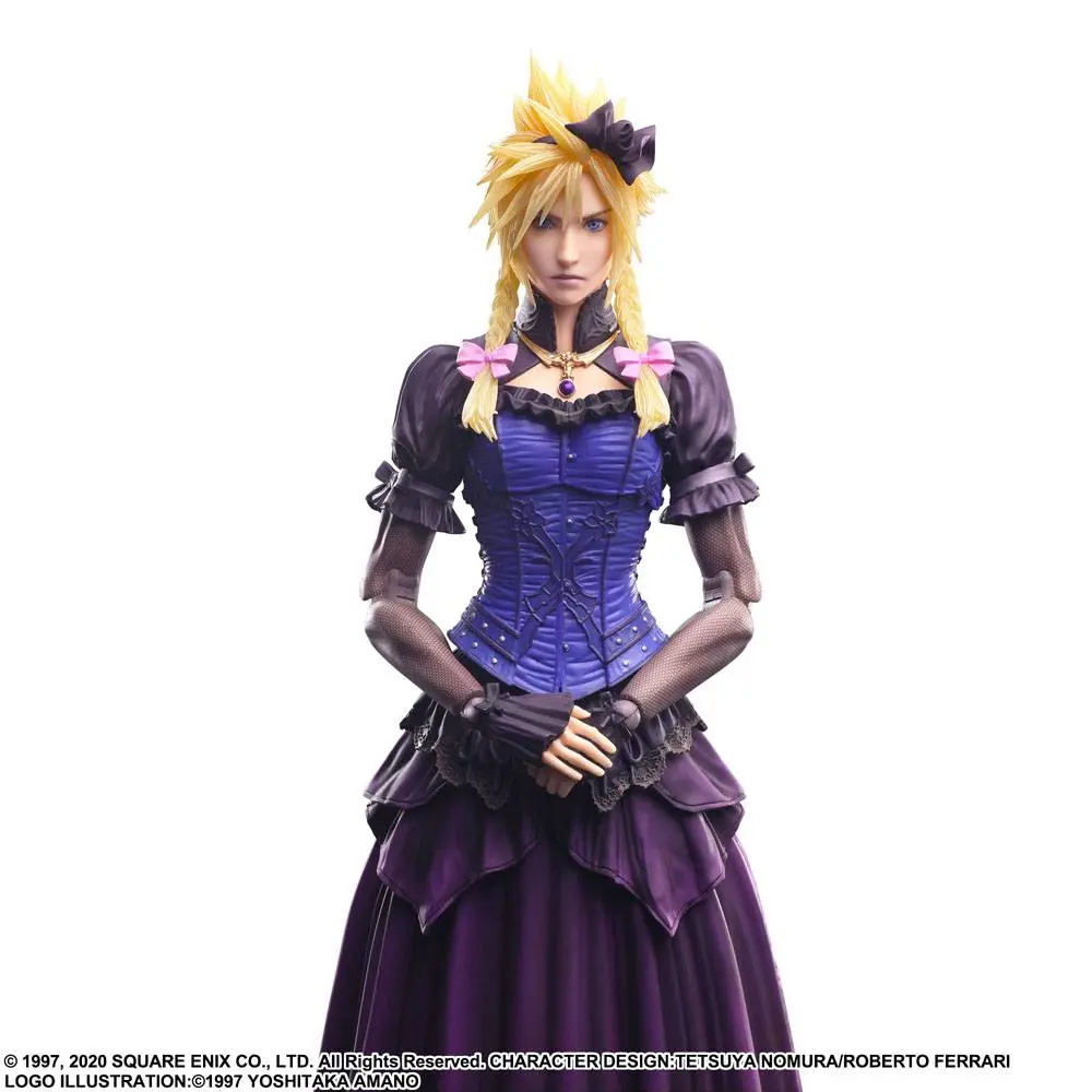 Final Fantasy VII Remake Play Arts Kai Action Figure Cloud Strife Dress Ver. 28 cm product photo