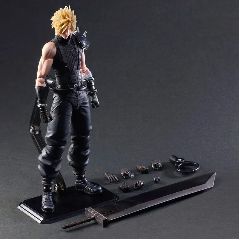 Final Fantasy VII Remake Play Arts Kai Action Figure Cloud Strife Ver. 2 27 cm termékfotó