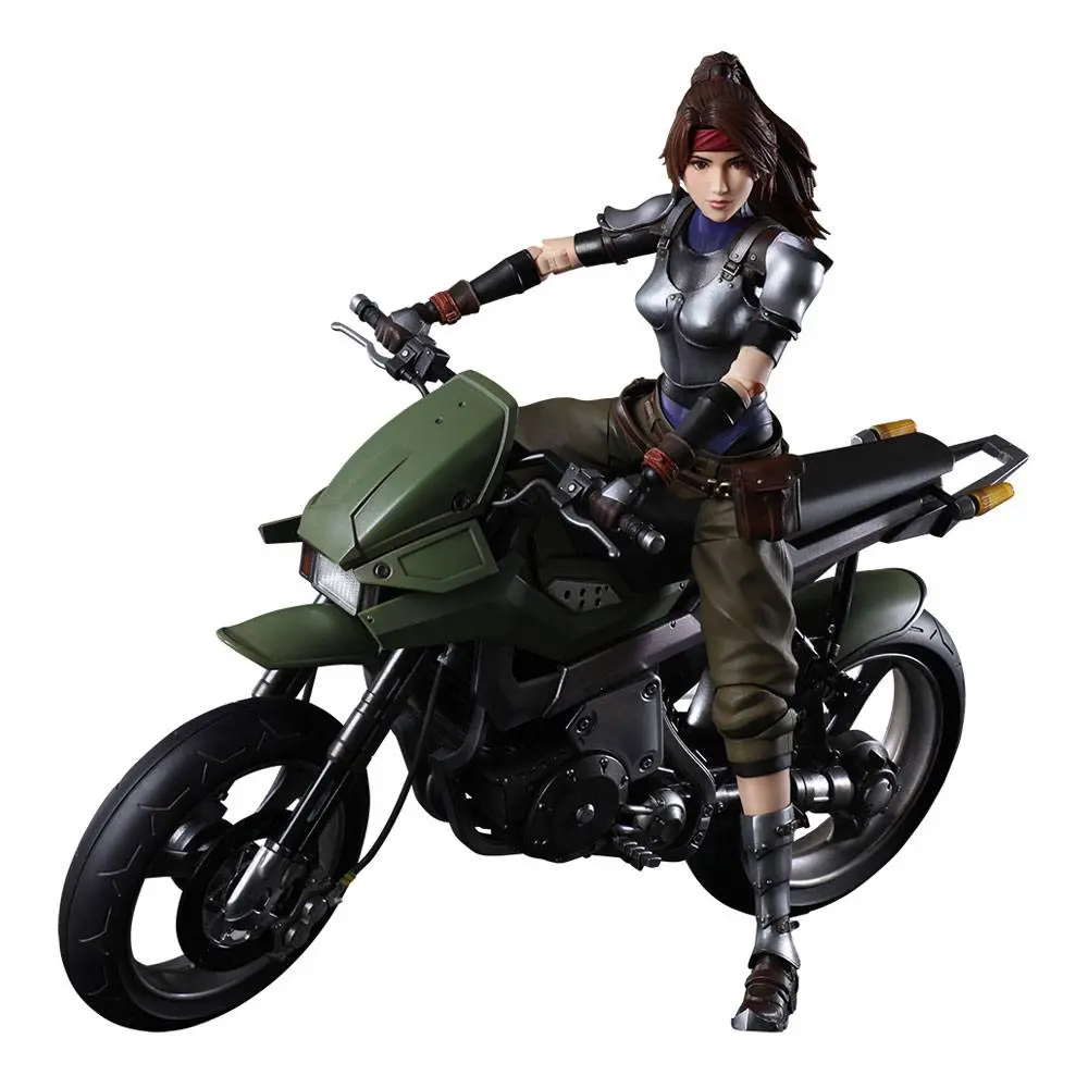 Final Fantasy VII Remake Play Arts Kai Action Figure &amp; Vehicle Jessie &amp; Bike product photo