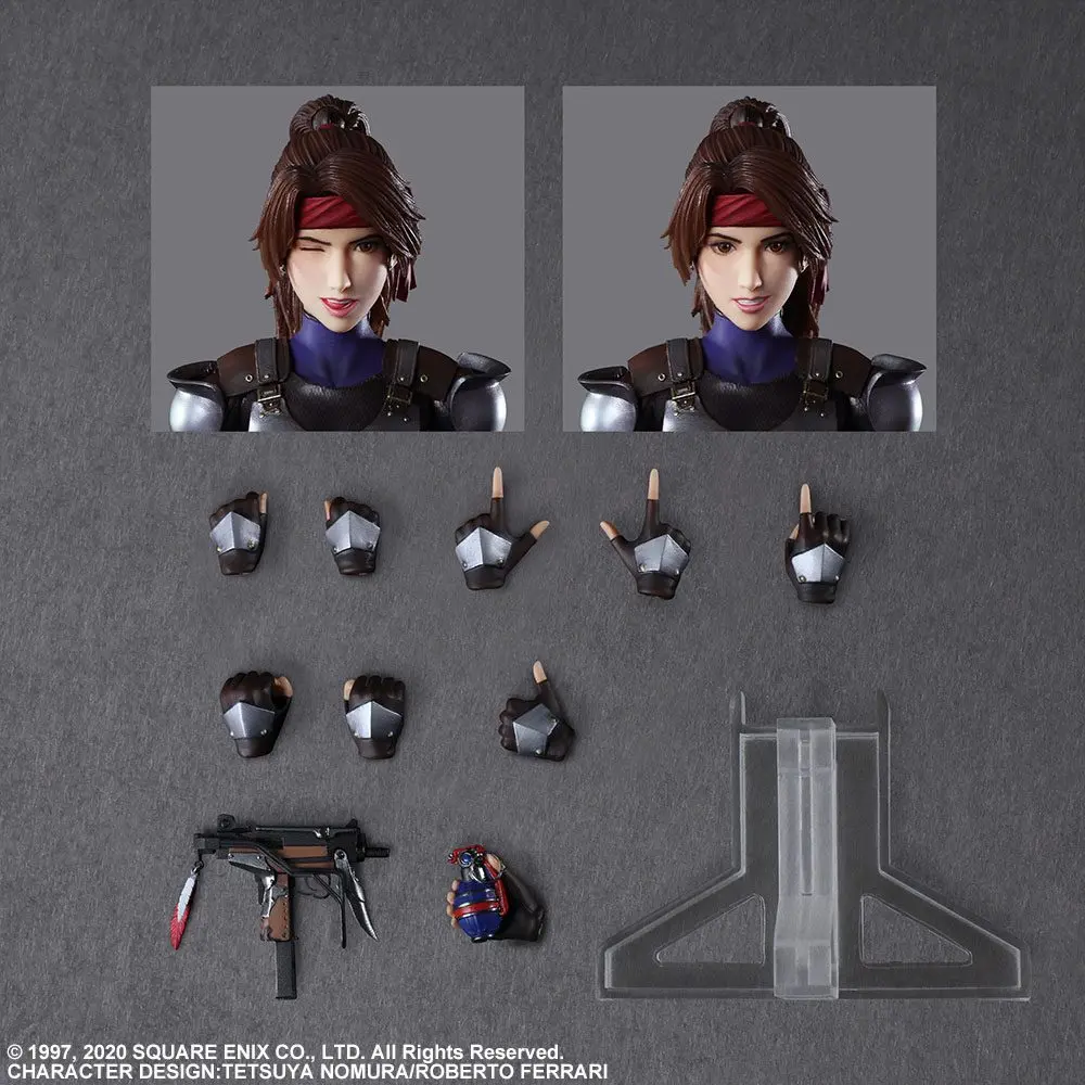 Final Fantasy VII Remake Play Arts Kai Action Figure &amp; Vehicle Jessie &amp; Bike product photo