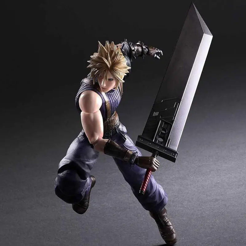 Final Fantasy VII Remake Play Arts Kai No.1 Cloud Strife Colour Ver. figure product photo