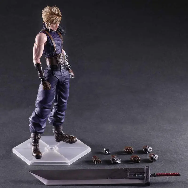 Final Fantasy VII Remake Play Arts Kai No.1 Cloud Strife Colour Ver. figure product photo