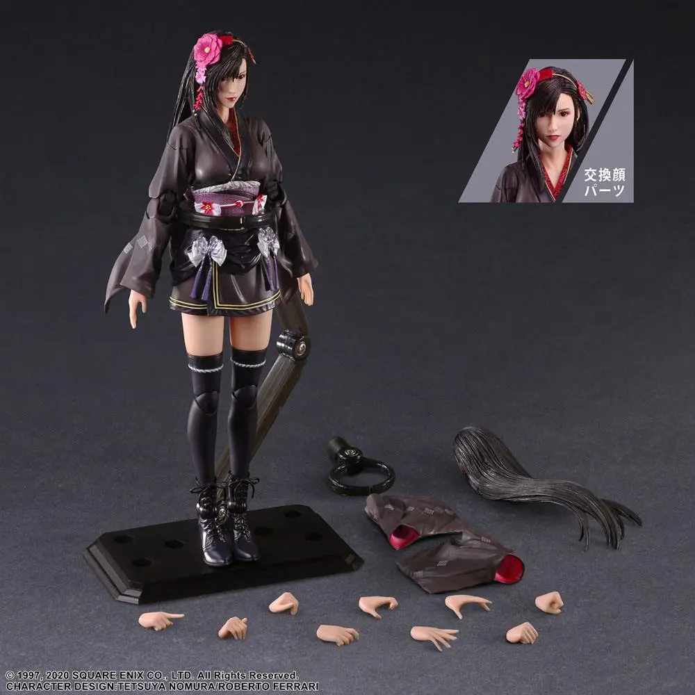 Final Fantasy VII Remake Play Arts Kai Action Figure Tifa Lockhart Exotic Dress Ver. 25 cm product photo