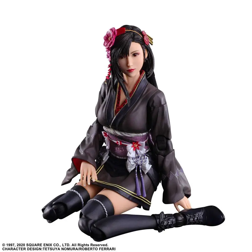 Final Fantasy VII Remake Play Arts Kai Action Figure Tifa Lockhart Exotic Dress Ver. 25 cm product photo