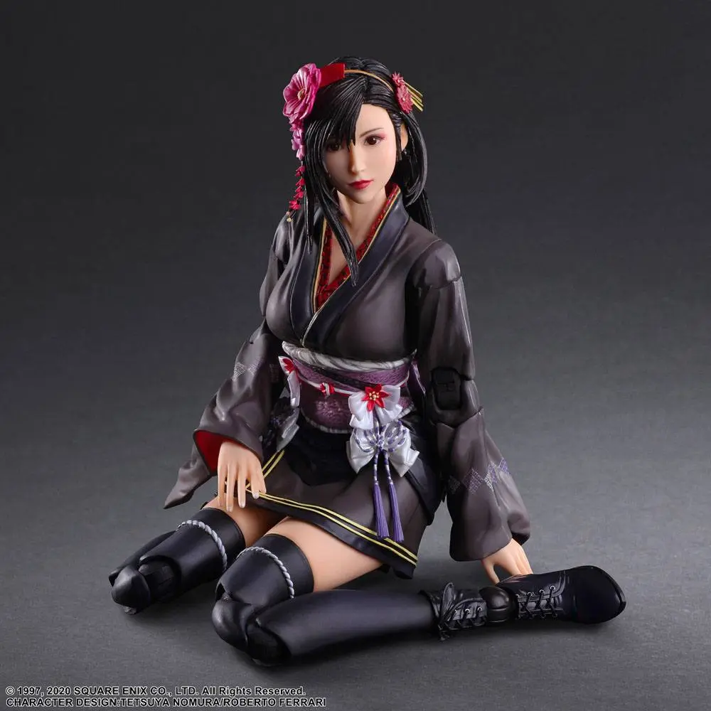 Final Fantasy VII Remake Play Arts Kai Action Figure Tifa Lockhart Exotic Dress Ver. 25 cm product photo