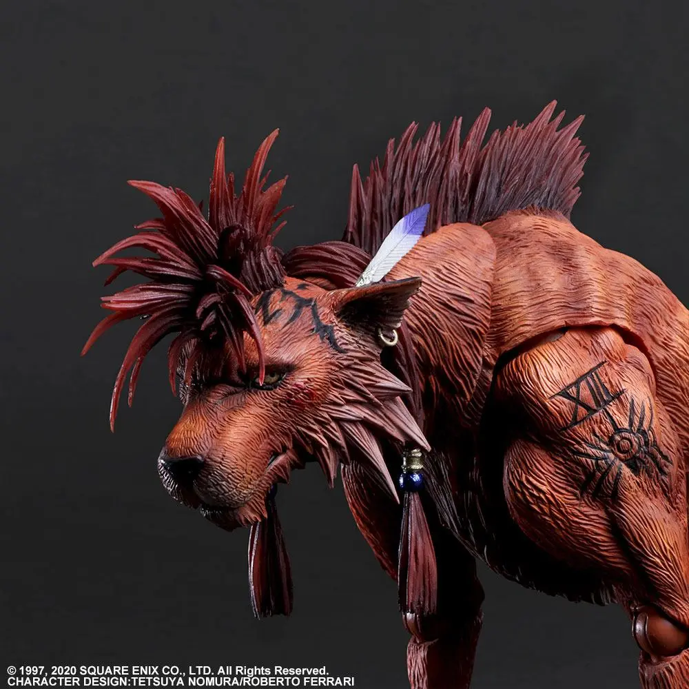Final Fantasy VII Remake Play Arts Kai Action Figure Red XIII 18 cm product photo