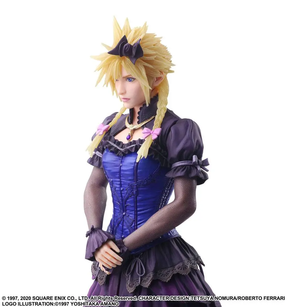 Final Fantasy VII Remake Static Arts Gallery Statue Cloud Strife Dress Ver. 28 cm product photo