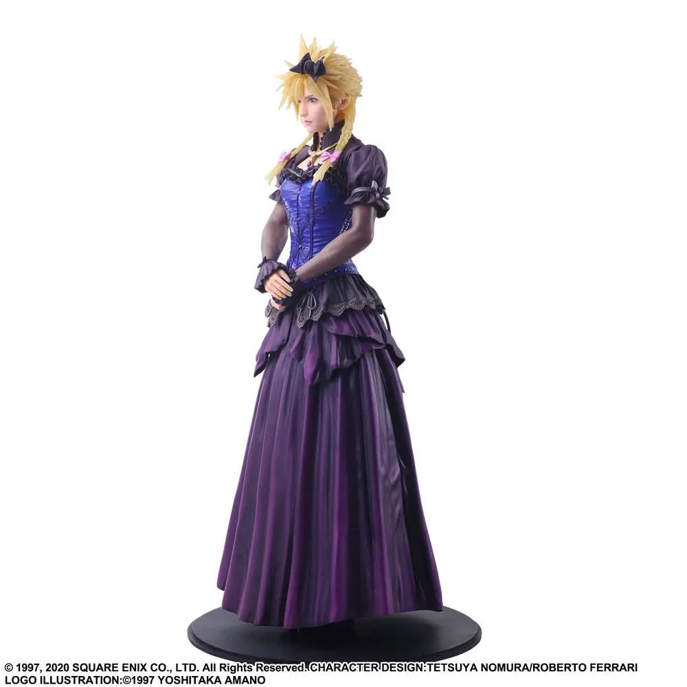 Final Fantasy VII Remake Static Arts Gallery Statue Cloud Strife Dress Ver. 28 cm product photo