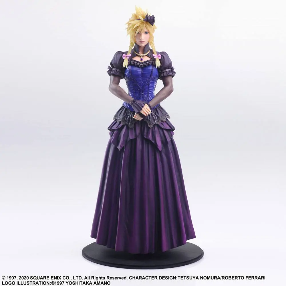 Final Fantasy VII Remake Static Arts Gallery Statue Cloud Strife Dress Ver. 28 cm termékfotó