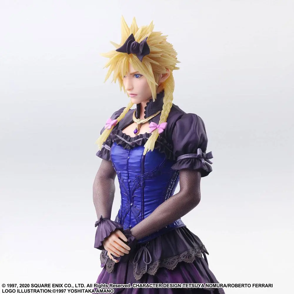 Final Fantasy VII Remake Static Arts Gallery Statue Cloud Strife Dress Ver. 28 cm product photo