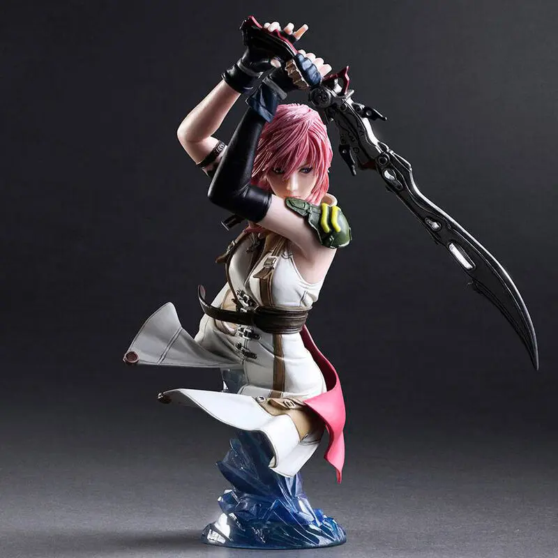 Final Fantasy XIII Static Arts Lightning bust 17cm product photo