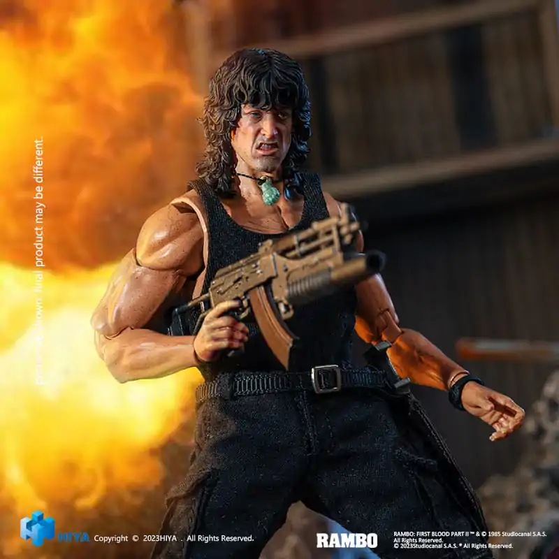 First Blood II Exquisite Super Series  Action figure 1/12 First Blood III John Rambo 16 cm termékfotó