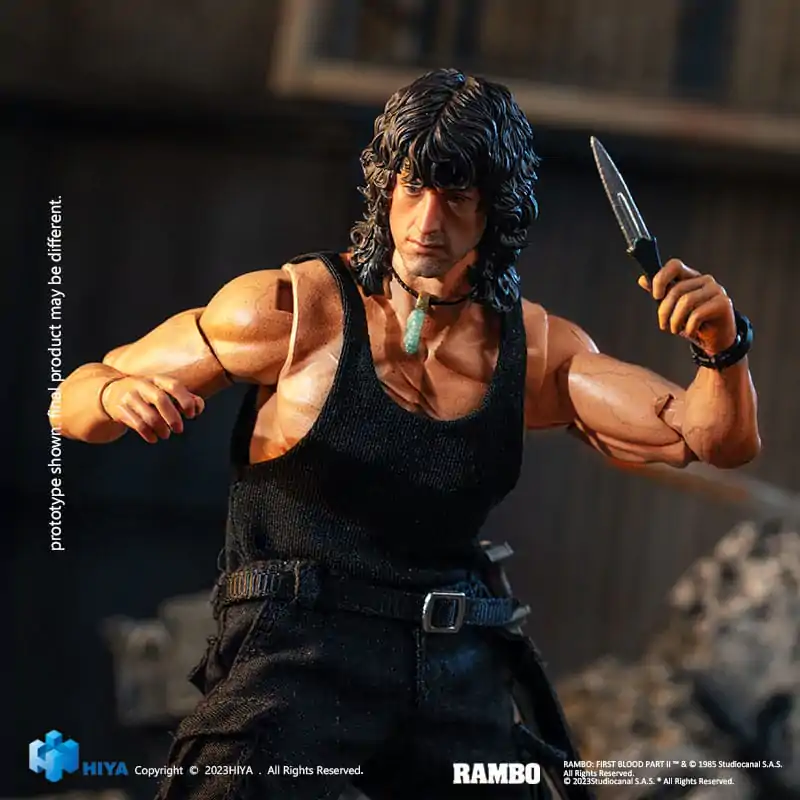 First Blood II Exquisite Super Series  Action figure 1/12 First Blood III John Rambo 16 cm termékfotó