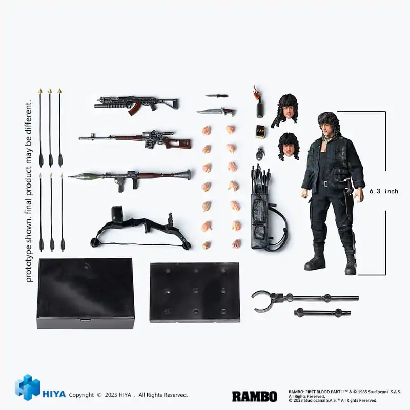 First Blood II Exquisite Super Series  Action figure 1/12 First Blood III John Rambo 16 cm termékfotó