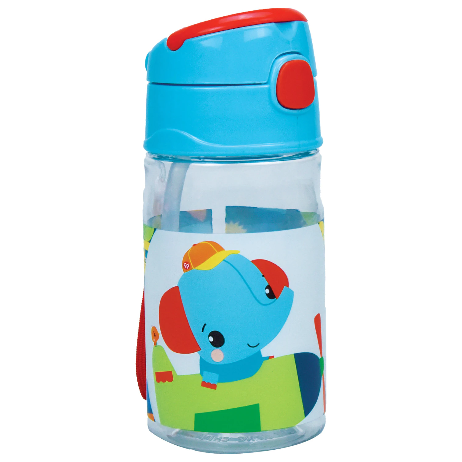 Fisher-Price Animals Fly Plastic Straw Bottle with Clip 350 ml product photo