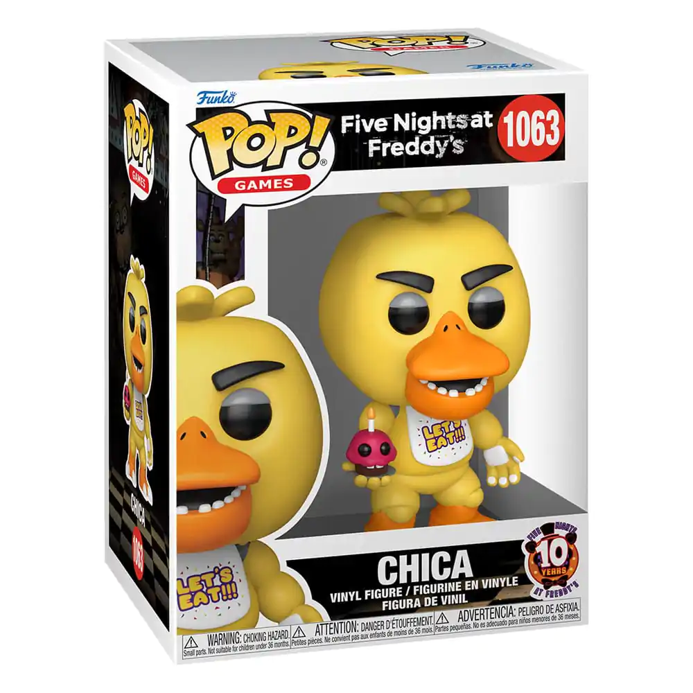 Five Nights at Freddy's Funko POP! Vinyl Figure 10th Anniversary - Chica 9 cm termékfotó