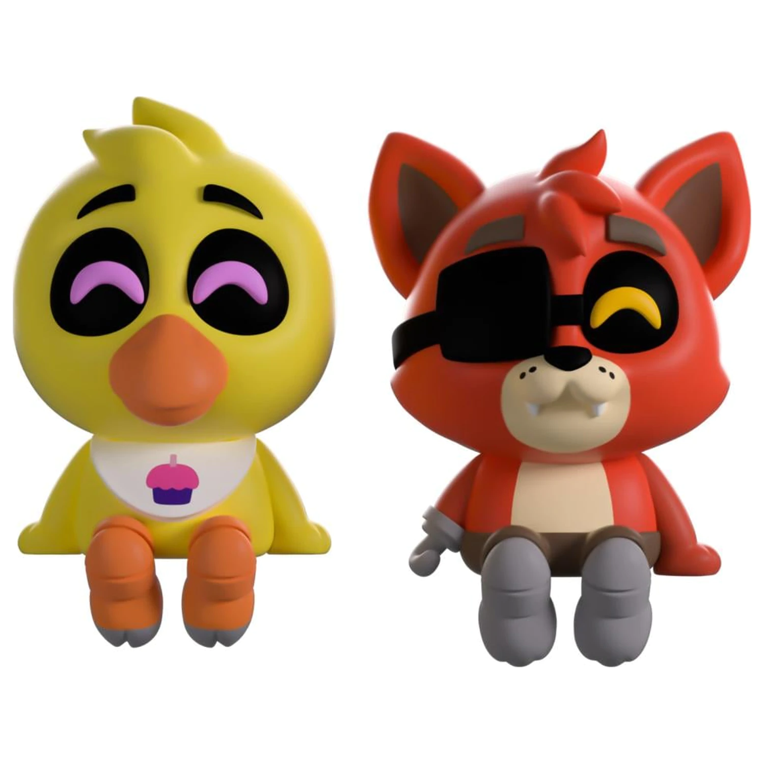 Five Nights at Freddy's Chica & Foxy Monitor Buddiez figures 6cm product photo