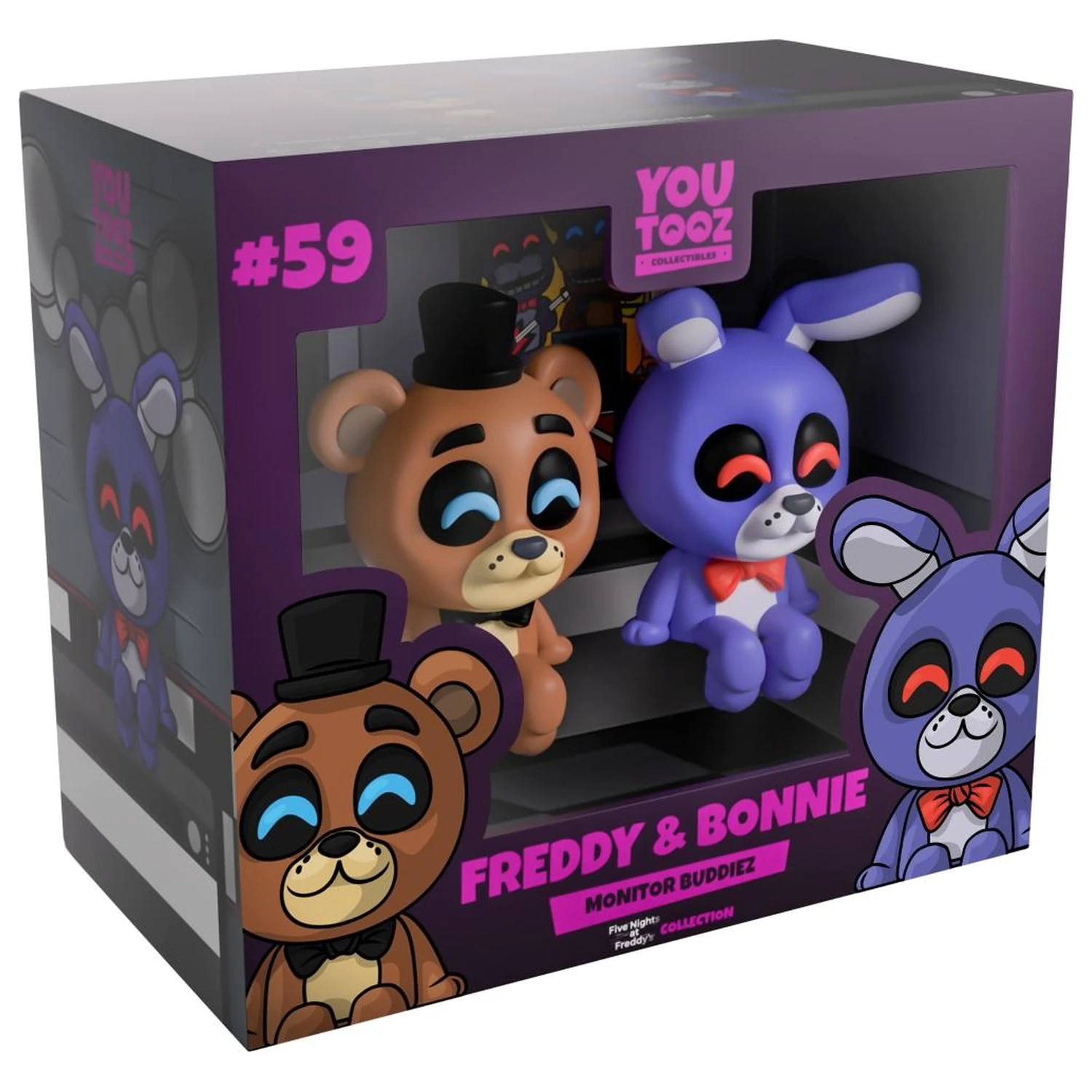 Five Nights at Freddy's Freddy & Bonnie Monitor Buddiez figures 6cm product photo
