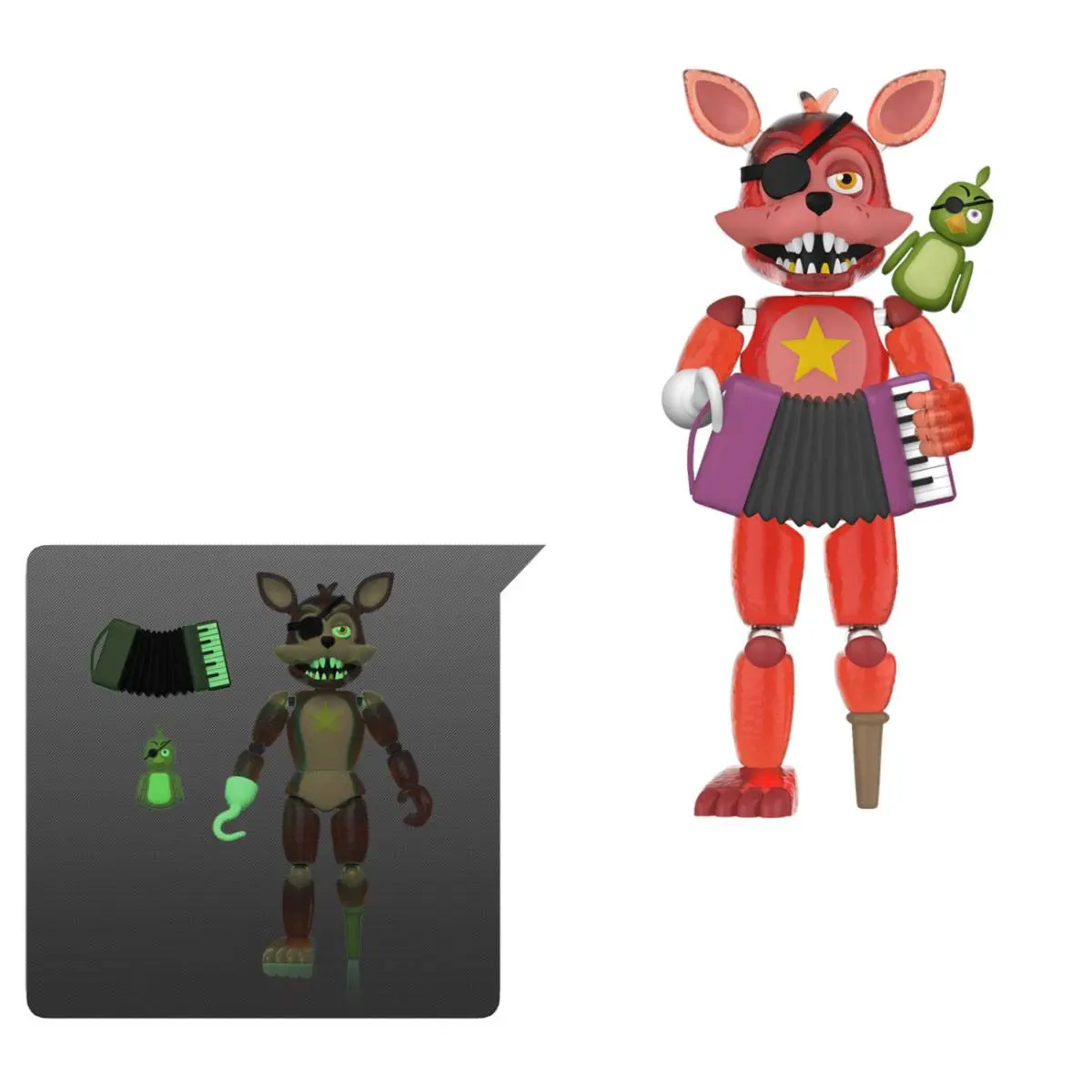 Five Nights at Freddy's Pizza Simulator Action Figure Rockstar Foxy (Translucent) 13 cm product photo