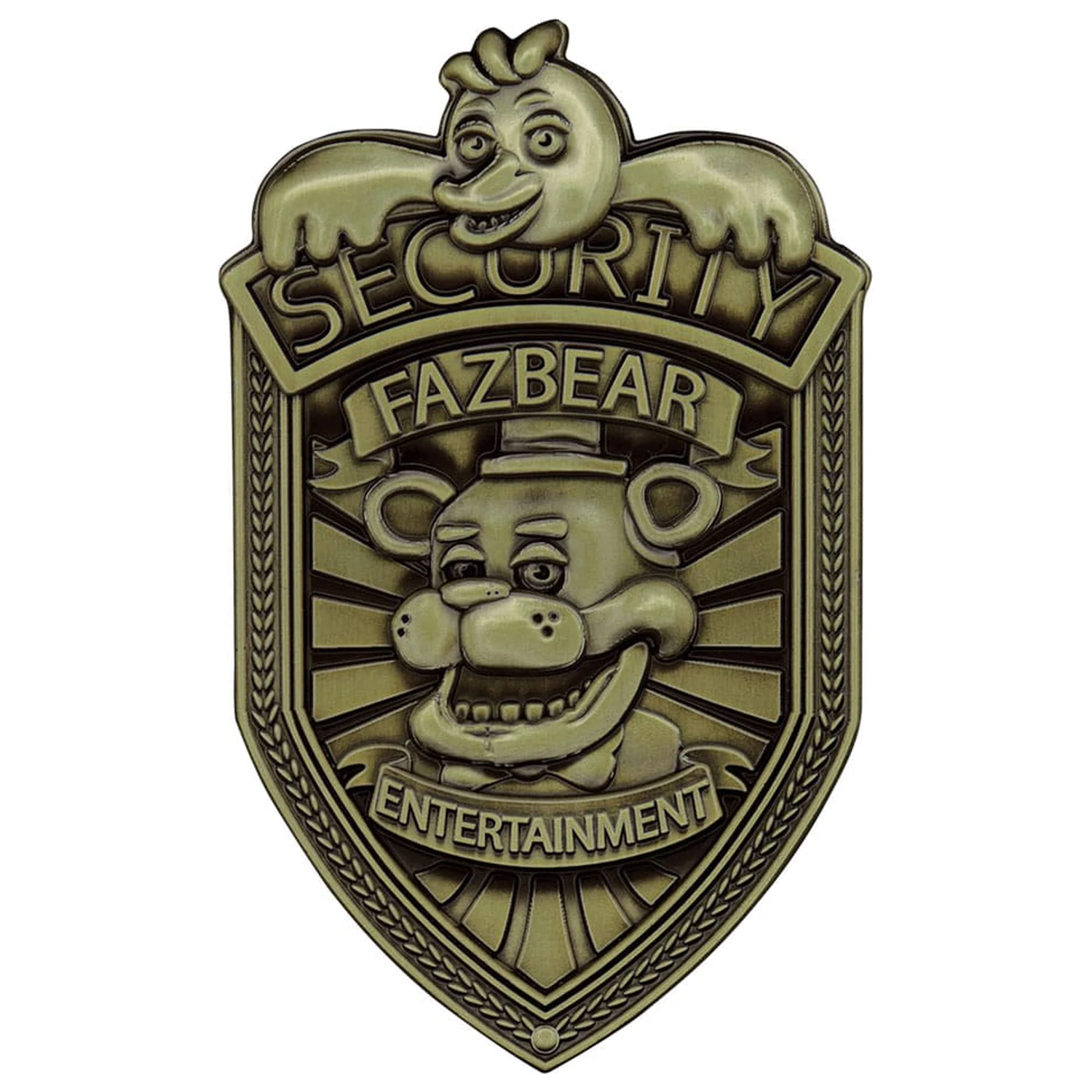 Five Nights at Freddy´s Replica Security Badge Antique Brass Edition product photo