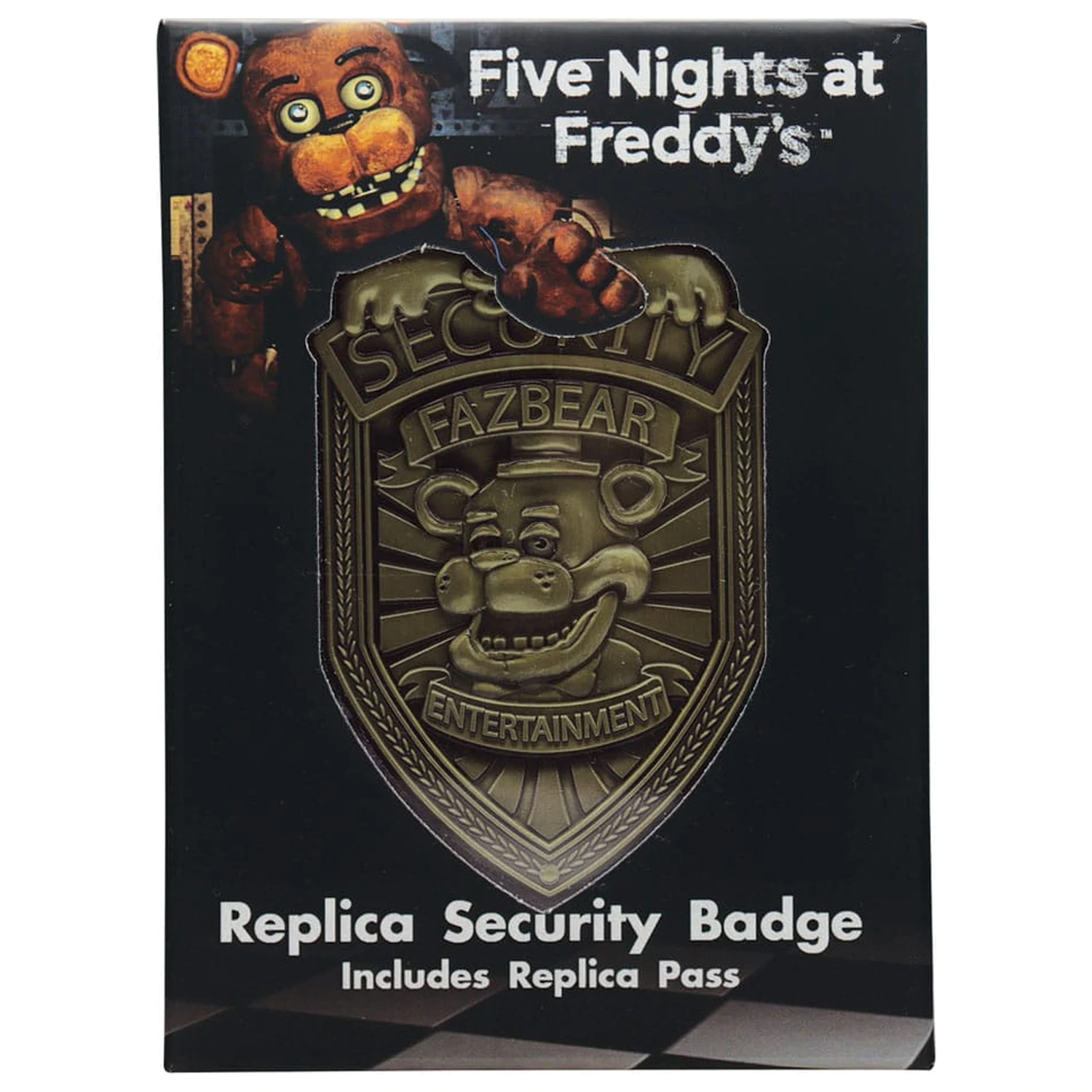 Five Nights at Freddy´s Replica Security Badge Antique Brass Edition product photo