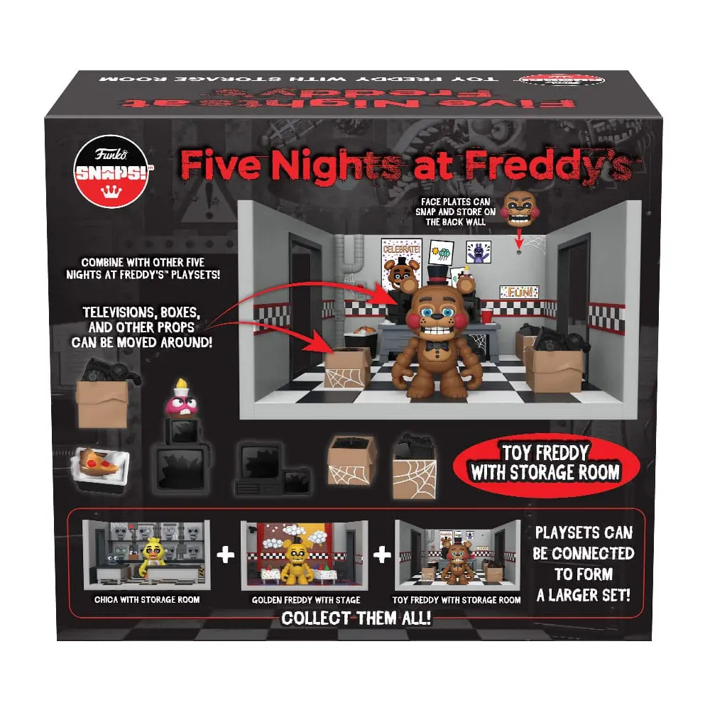 Five Nights at Freddy's Snap Playset &amp; Action Figure Freddy's Room 9 cm product photo
