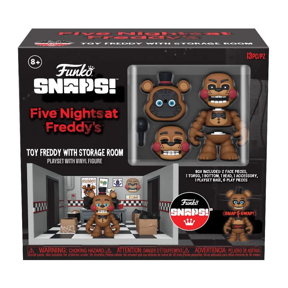 Five Nights at Freddy's Snap Playset &amp; Action Figure Freddy's Room 9 cm product photo