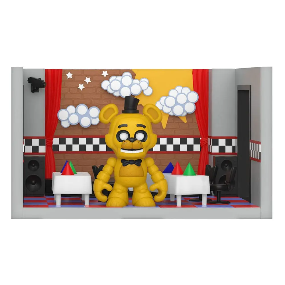 Five Nights at Freddy's Snap Playset &amp; Action Figure Stage w/Freddy (GD) 9 cm product photo