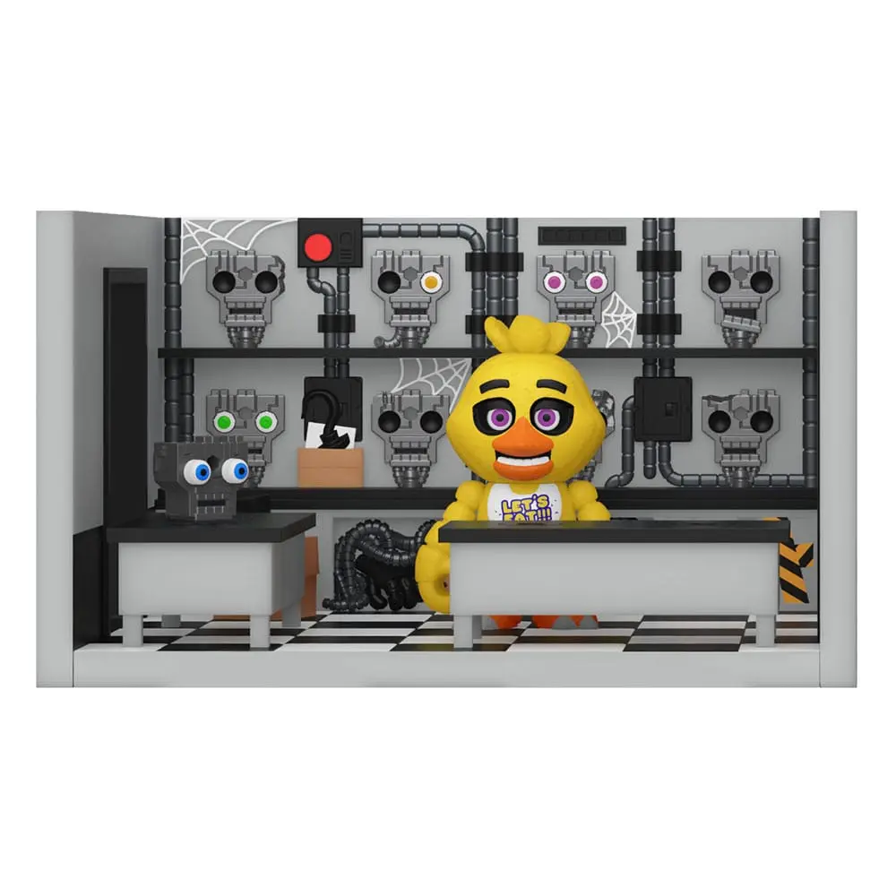 Five Nights at Freddy's Snap Playset &amp; Action Figure Storage Rm w/Chica 9 cm product photo