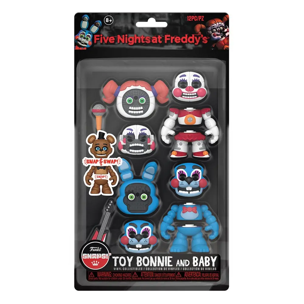 Five Nights at Freddy's Snap Action Figures Toy Bonnie & Baby 9 cm termékfotó