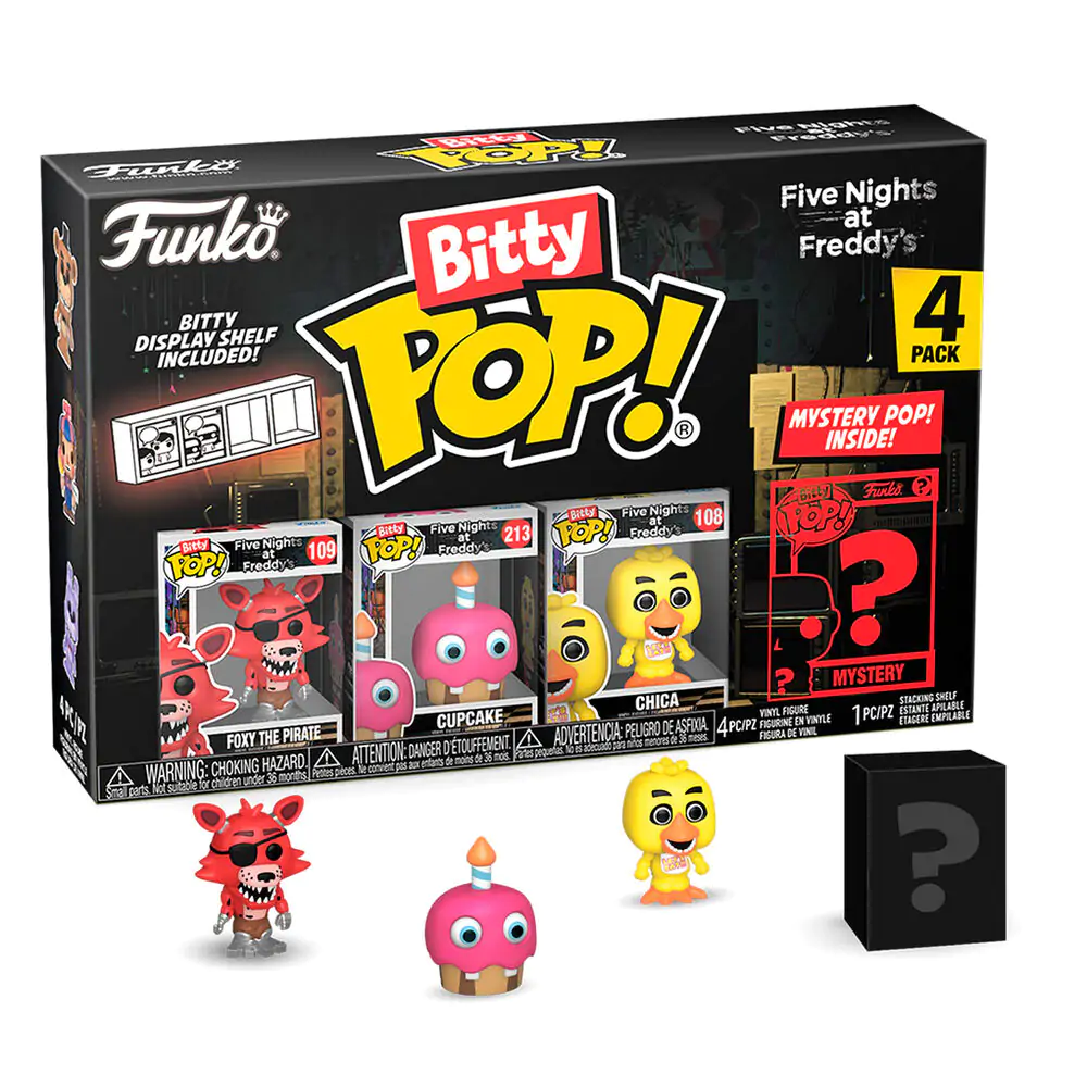 Blister 4 figures Bitty POP Five Nights at Freddys Foxy termékfotó