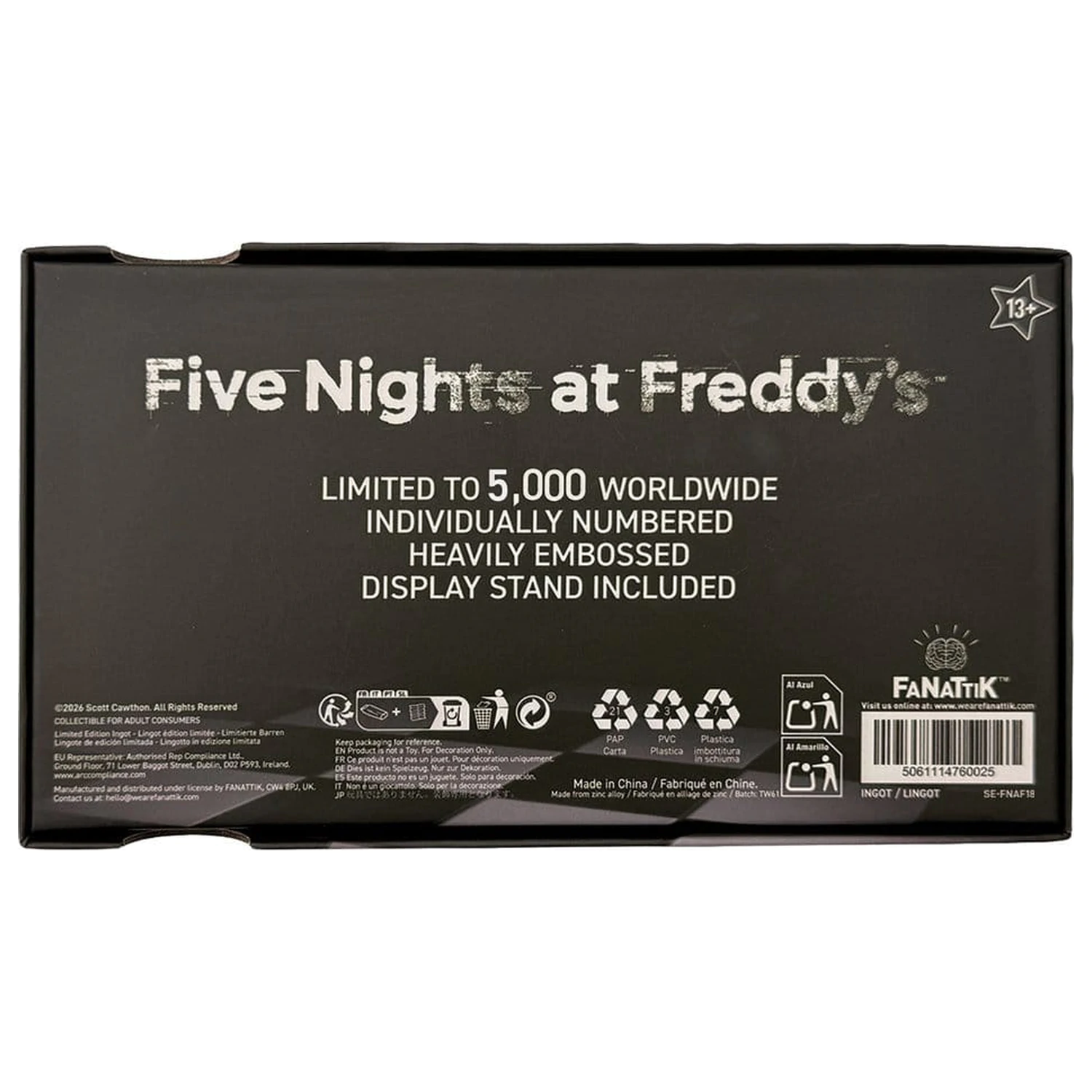Five Nights at Freddy’s Replica Pizzaplex Opening Night Ticket Limited Edition product photo