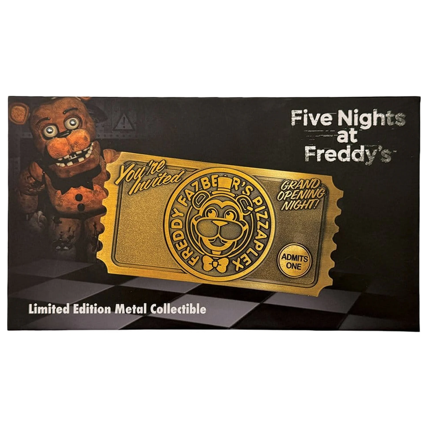 Five Nights at Freddy’s Replica Pizzaplex Opening Night Ticket Limited Edition product photo